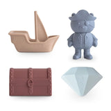 Lot de 4 jouets de bain - Pirates | MUSHIE