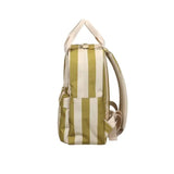Sac à dos enfant Ole | Petit - Rayures vert kaki