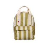 Sac à dos enfant Ole | Petit - Rayures vert kaki