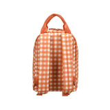 Sac à dos vichy Ole | Petit - Gingham canyon orange