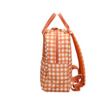 Sac à dos vichy Ole | Petit - Gingham canyon orange