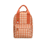 Sac à dos vichy Ole | Petit - Gingham canyon orange