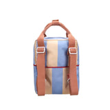 Sac à dos maternelle Sticky Lemon | Petit - Rayures cloud blue et beige