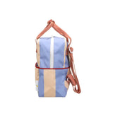 Sac à dos maternelle Sticky Lemon | Petit - Rayures cloud blue et beige
