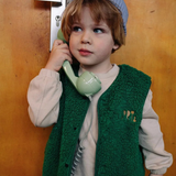Gilet sans manches Sproet & Sprout | Loose Teddy Gilet - Deep green